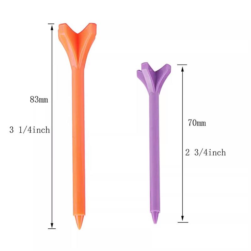 Fengyi gemischtfarbige Kunststoff-Golftees (100er-Packung)