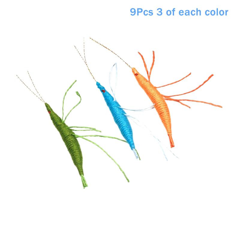 New Woolen Prawn Cat Toy with Rattle Chewable Paper Entertaining Playful Cat Chew Toys