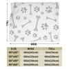 Dog Paw Print and Bone Plush Blankets Girls Boys Flannel Throw Blanket Super Soft DIY Quality Bedspread Gift Idea