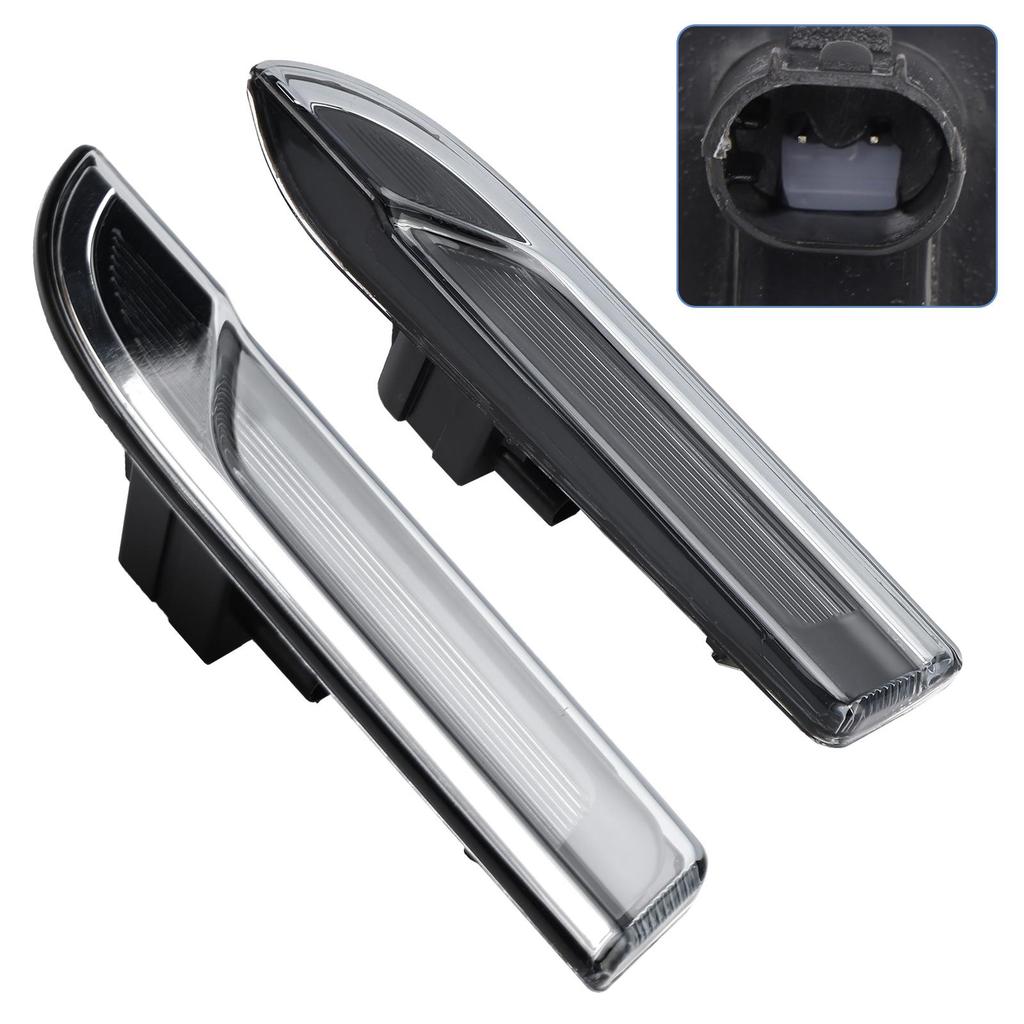 2Pcs Front Fender Turn Signal Light Lamp For Porsche Panamera 970 2010-2016