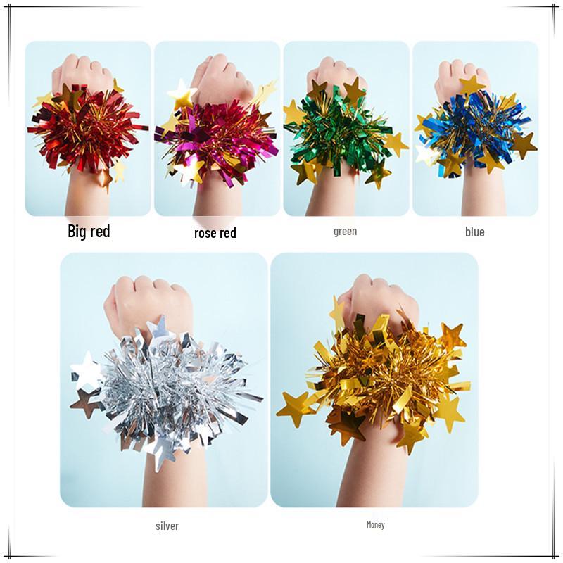June 1st Cheerleading Wrist Flowers for Kindergarten Dance and Sports Events