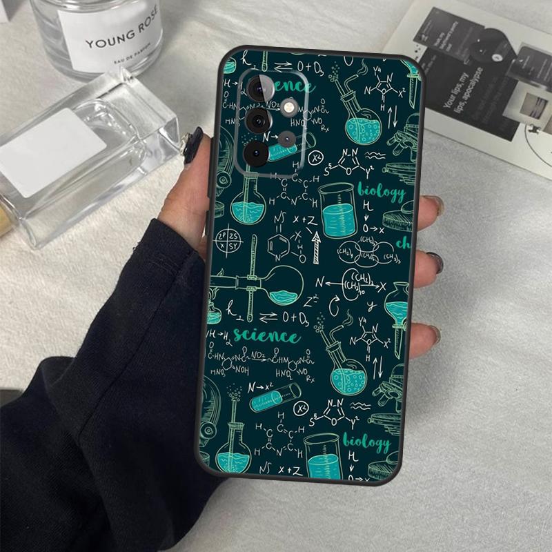 Vintage Chemistry Laboratory Case For Samsung Galaxy A06 A16 A26 A36 A56 A53 A32 A52 A33 A13 A55 A35 A15 A14 A34 A54 A17