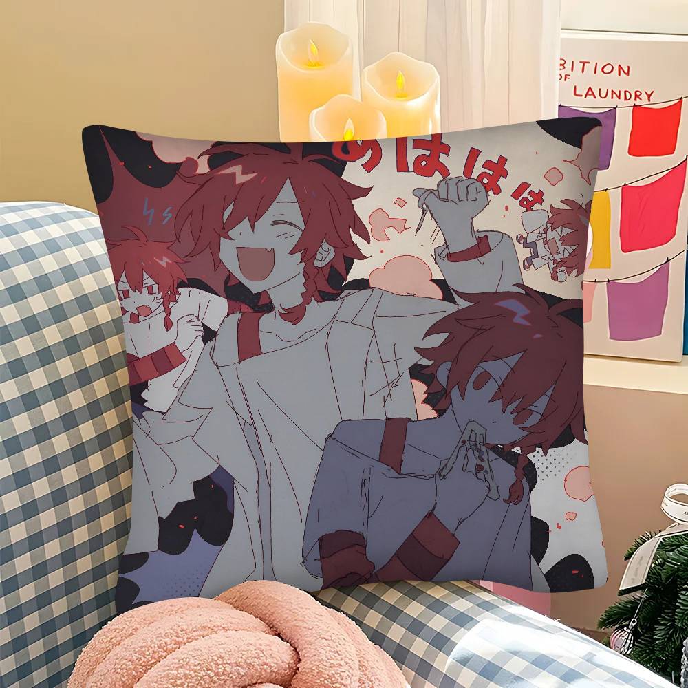 pc Zeno Remake Anime Pillow Case Fashion Square Pillowcase Bedroom Sofa Room Ins Decoration Leisure