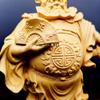 1 Stück Holzgeschnitzter Lenker herrschaftlich und glückverheißend Zhong Kui Charakterdekorationen dämonische und dämonische Kontrolle und exquisit
