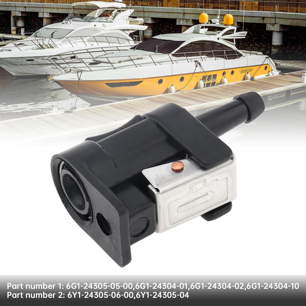 6mm Innengewinde Schnellkupplung Kraftstoffleitung Hochdruck Verschleißfester Verbinder Fitting für Außenbordmotor Marine