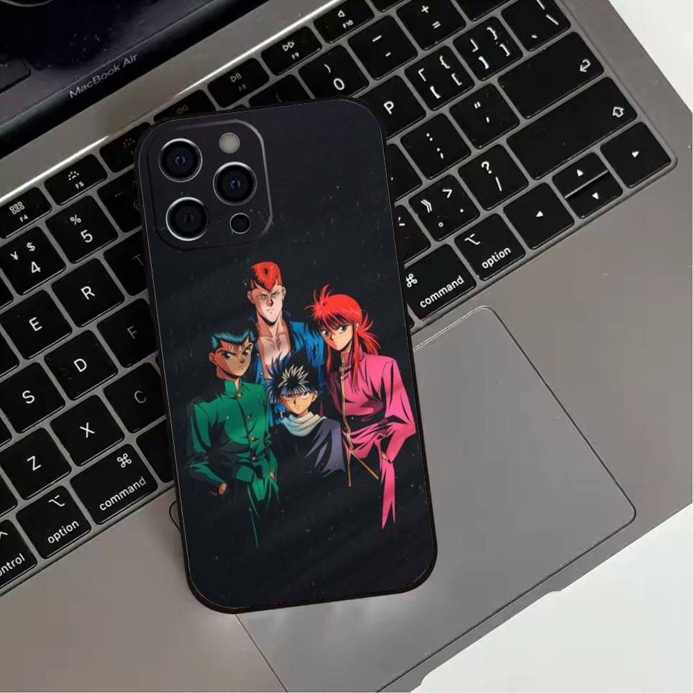 Anime Y-Yu Yu H-Hakusho cool  Phone Case For iPhone 17,16,15,14,13,12,11 Plus,Pro Max,XS,Soft Silicone Black Cover
