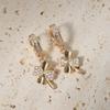 Luxury Flowers Dangle Earrings for Women Zirconia Earring Jewelry Wedding Party Accessories