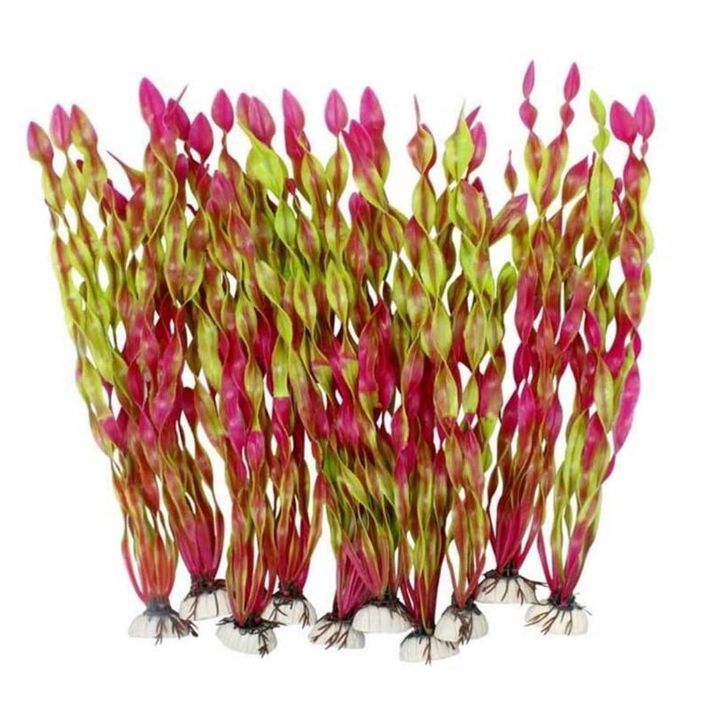 5 Pcs Artificial Seaweed for Aquarium Plastic Plant Decorations Multicolor Artificial Fish Tank Ornament Grass