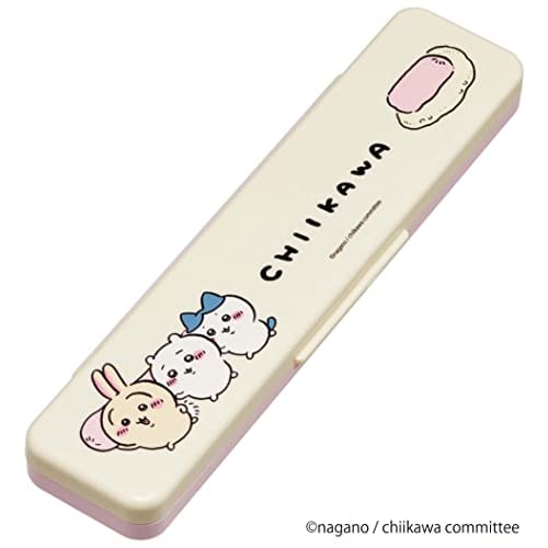 Skater Chopstick Spoon Combination Set 18cm Antibacterial Treated Lunch Box for Adults Comes with Silicone Cushion and Doesn't Make a Sound Made in Ja