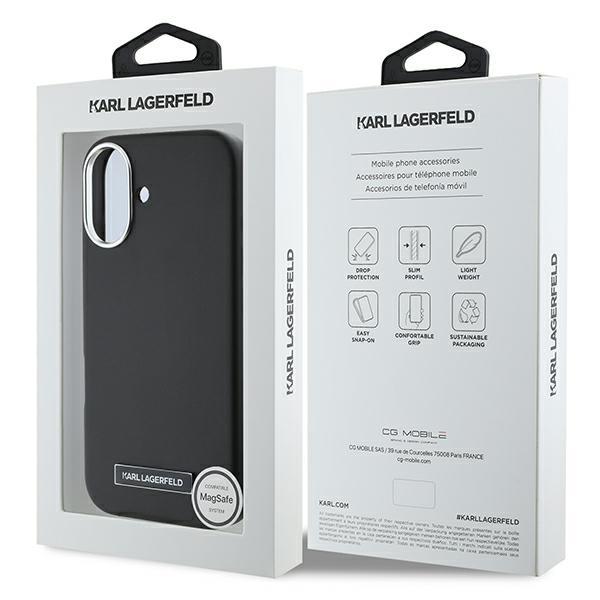 Karl Lagerfeld Klhmp16Mpgmsrpk Iphone16 Plus 6.7 Czarny/Black Hardcase Fw Metal Plate Magsafe