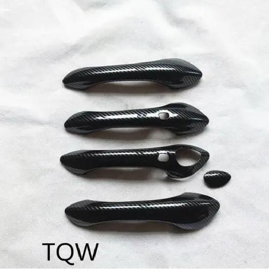 Door Handle Cover Trim for Chevrolet Trax Crossover  2024 Car Styling Accessories Imitation Carbon Fiber & Gloss Black TQ