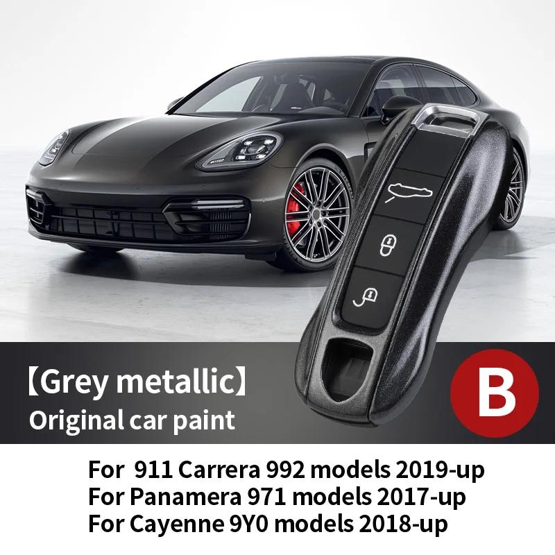 Car Key Paint Protective Case Keyless Cover For Porsche Cayenne Mancan Panamera 911 718 Boxster Cayman Taycan Replacement Shell