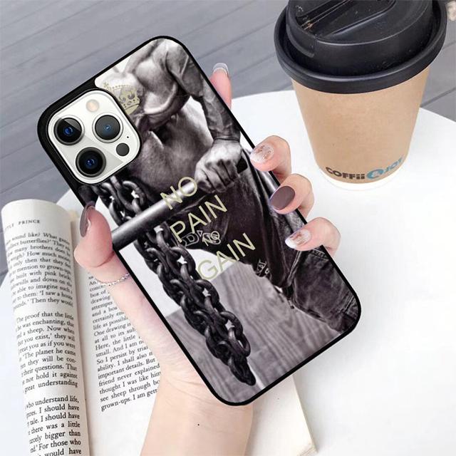 No Pain No Gain Training Phone Case For iPhone 17 Air 13 12 14 15 16 Cover For Apple Pro Max Plus Coque