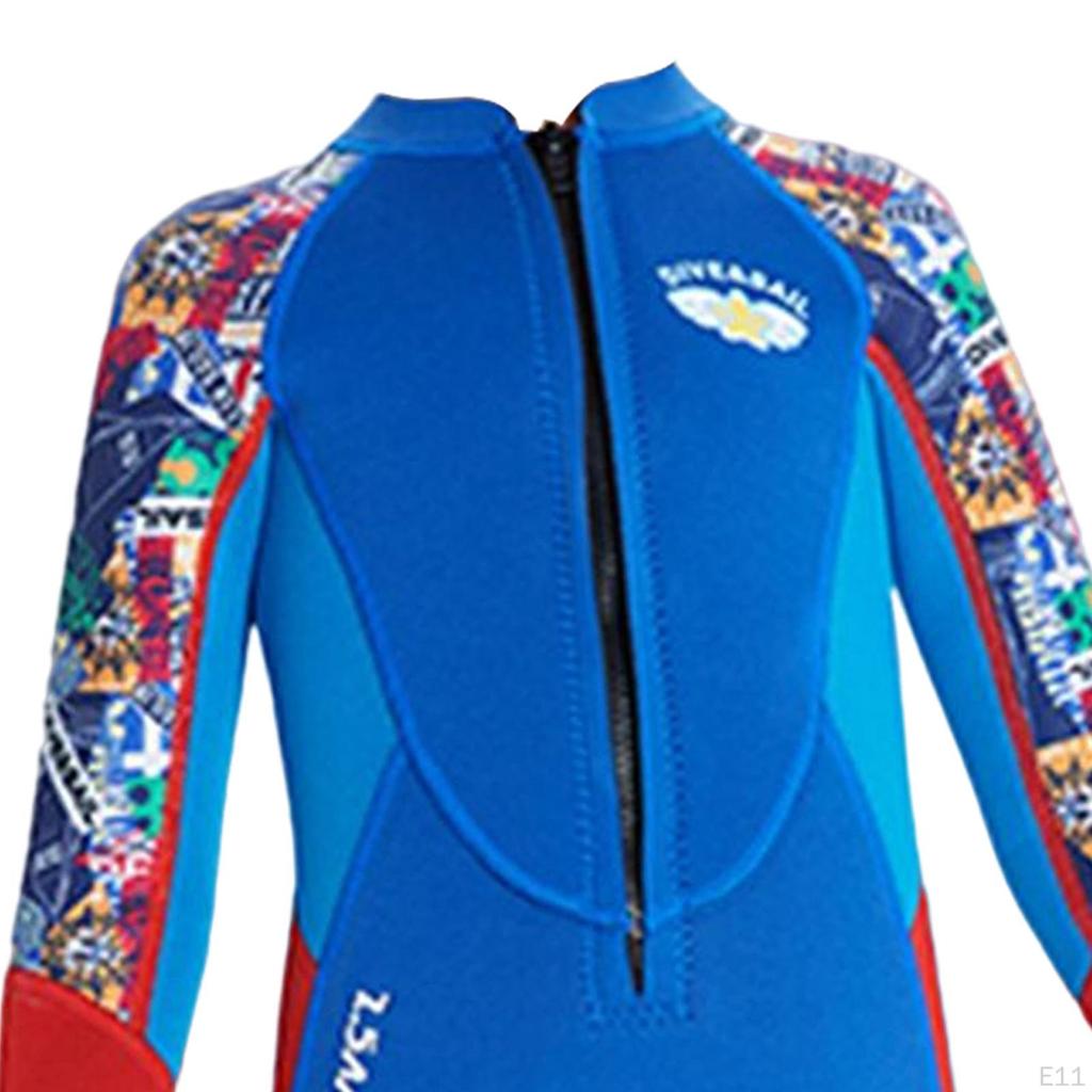 2.5mm Neoprene Wetsuit Kids Boys Sun Protection Thermal Swimsuit Wet Suit for Surfing Water
