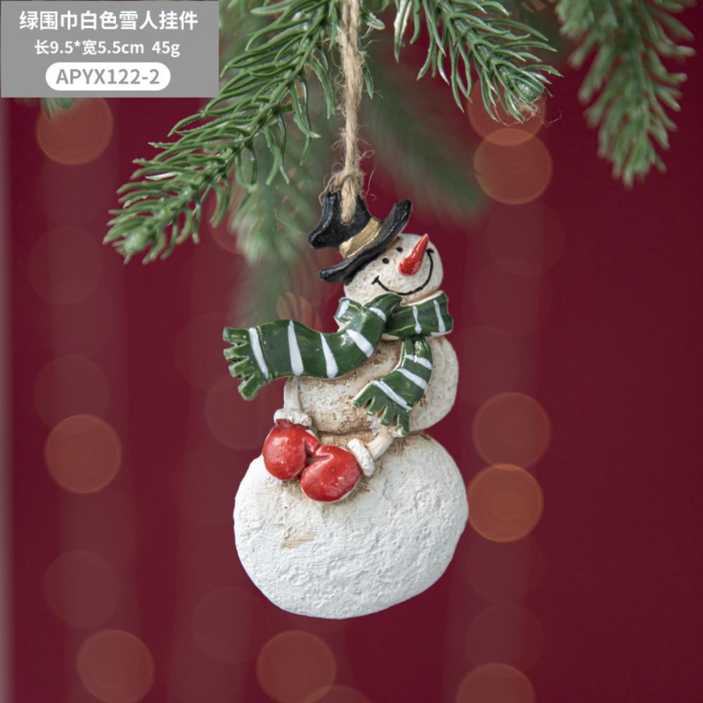 Christmas Resin Tree Decorations Santa Snowman Angel Pendant Ornament DIY Kids Toys Noel Navidad Kerst 2025