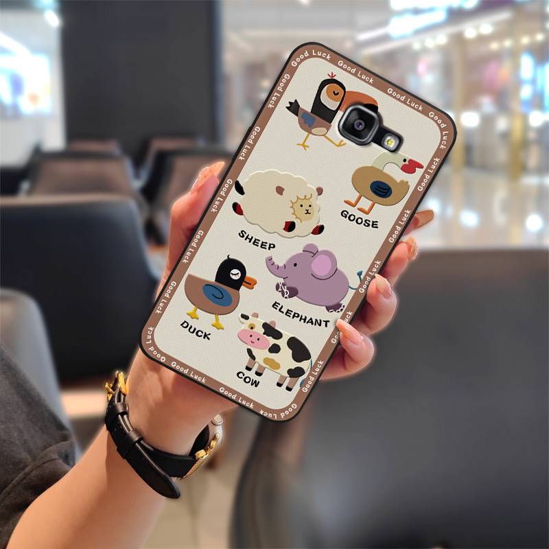 Silicone Full wrap Phone Case For Samsung Galaxy A710/A7 2016/SM-A710F Cover Shockproof Dirt-resistant Waterproof Cute