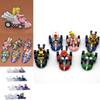 Super Mario Bros Kart Rückziehauto Actionfigur Set 6 Stück Bunte Sammlerstücke