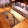Beach Concept Landscape Living Room Carpet Bedroom Dining Room Floor Mat Pattern Size