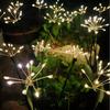 Solar LED Feuerwerk Rasenlampe Bunt/Warmweiß Gartenleuchten für Hof Gehweg Garten Außen Party Dekoration