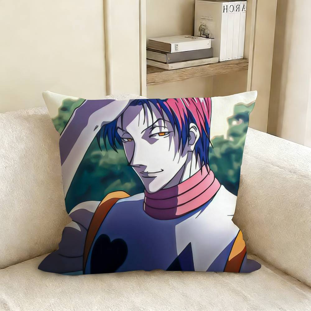 HHisoka HHunter X Hunter Pillow Cover Sofa Cushion Cover Home Room Decoration Children Gift