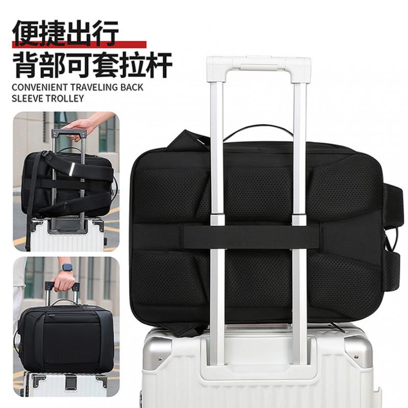 Unisex Business Travel Backpack Laptop Up To 15.6 Inch Water-Resistant Oxford Fabric Lightweight With Air-Cushion Straps