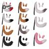 Fox Ears Tail Set Handmade Plush Animal Cosplay Props Realistic Design Role Play Halloween Party Accessories