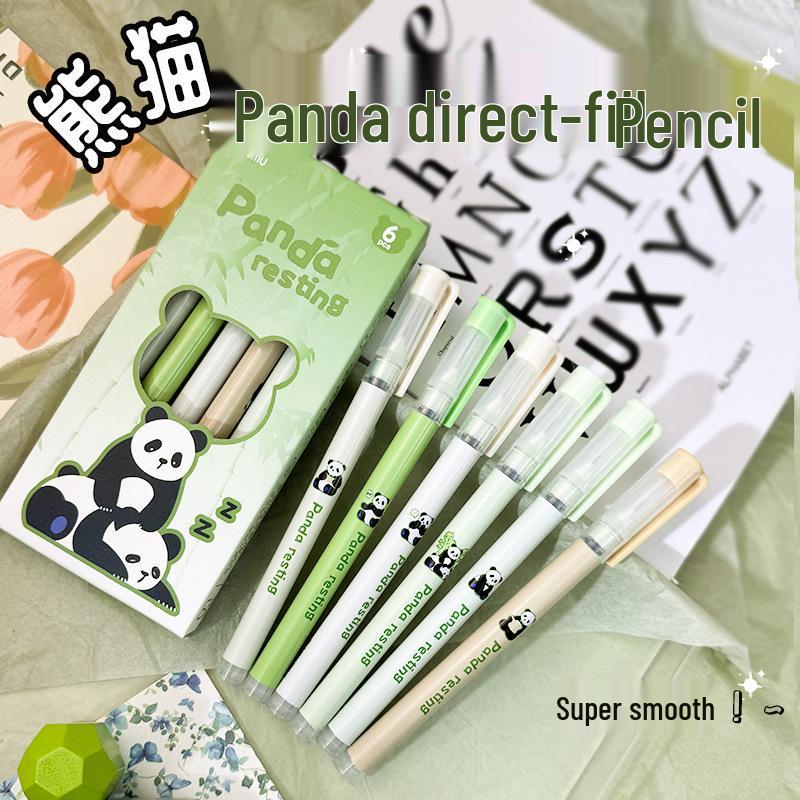 Panda Series: High-Capacity Needle-Tip Liquid Ink Rollerball Pen for Students - Ideal for Exams and Practice