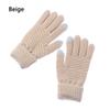 Imitation Cashmere Mittens Winter Warm Full Finger Women Gloves Knitted Wool Mittens Touch Screen