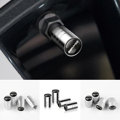 4 Stück Metall Auto Rad Reifen Ventilkappen Ventilschaftabdeckung Für AMG W140 W168 W169 W176 W177 GLS GLB EQC CLS SLK A200 GLK CLK A260 GLC CLG
