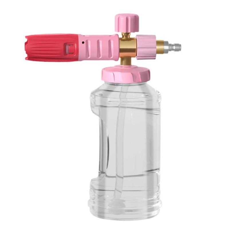 Soap Dispenser Wide Mouth Foam Cannons for Pressure Washer Thick Snow Foam Lances for Car Washing 1/4In Quick Connector