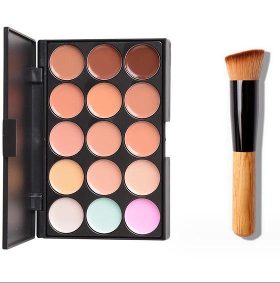 15-Color Concealer & Foundation Cream Palette