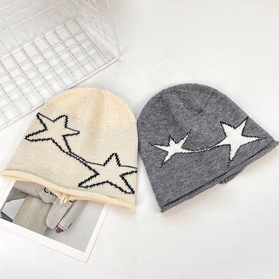 Dui Dui Hat Men and Women Retro Fashion Face Showing Small Casual Cold Hat Large Head Circumference Loose Warm Baotou Hat