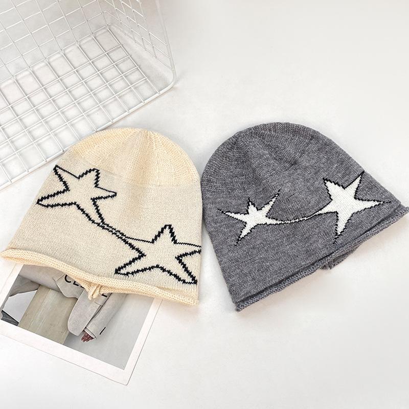 Dui Dui Hat Men and Women Retro Fashion Face Showing Small Casual Cold Hat Large Head Circumference Loose Warm Baotou Hat