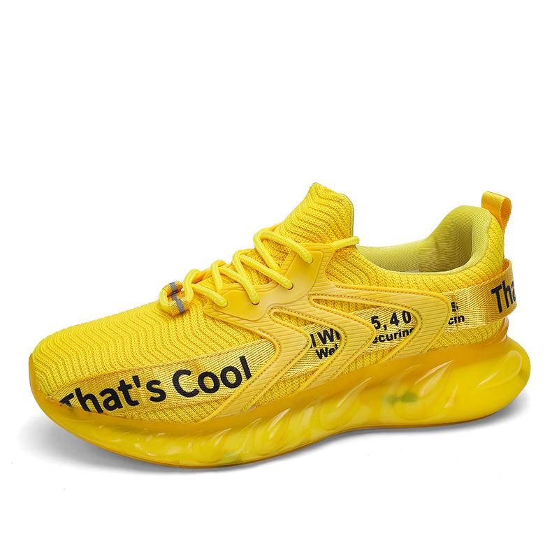 

39-48Спортивная обувь унисекс, мягкая подошва из ЭВА, ультралегкая дышащая, нескользящая, износостойкая мужская спортивная обувь, женская спортивная обувь 48 жёлтый