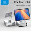Hagibis Desktop Stand for iPad Pro/Air Mac Mini M4/M4 Pro/M5 Storage Metal Holder 360° Adjustable Foldable Multifunction Bracket