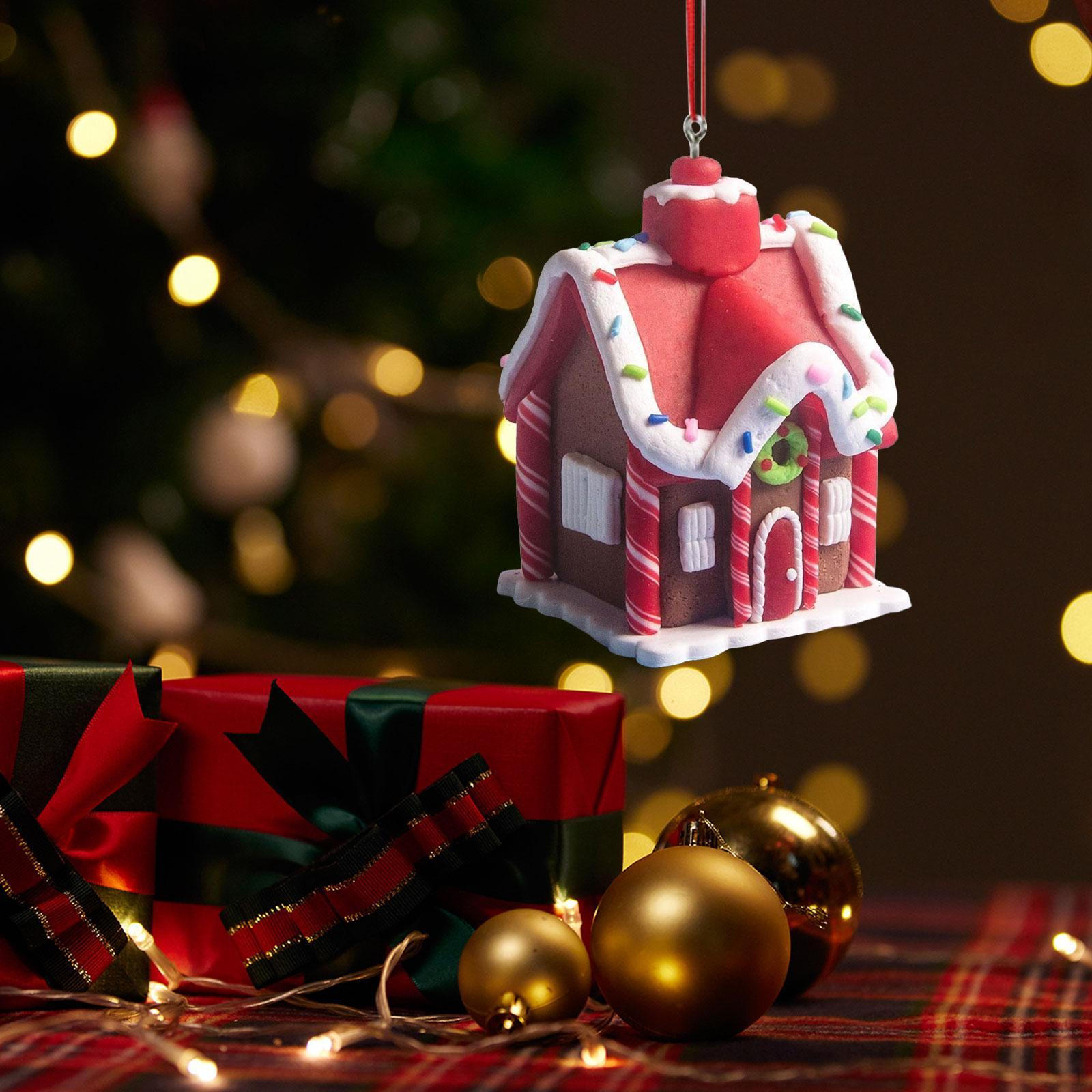 Рождественские украшения Пряничный домик Украшение Праздничные принадлежности Подвеска — фото 8