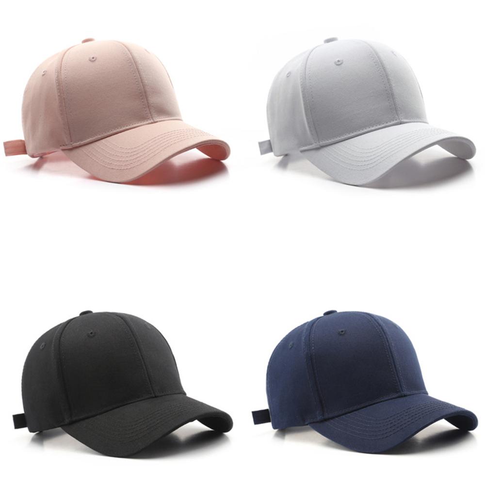 14 Color Unisex Baseball Cap Adhesion Hat HipHop Solid Color Curved Brim Adjustable Cool Sun Hat