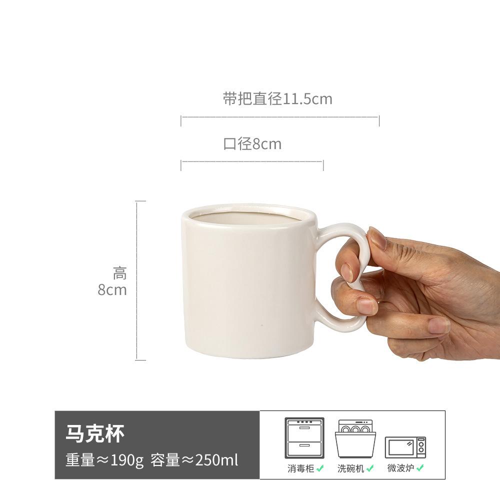 Creative Bow Ceramic Tea Set Household Simple Teapot Teacup Tray Combination Cup Mug
