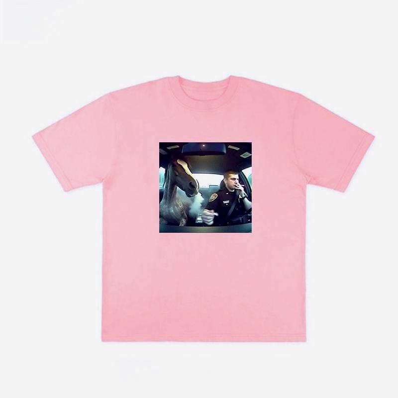 

Autumn European and American Blockbuster Trendy Brand Funny Printing T-shirt Men s and Women s Pure Cotton and Versatile T-shirt 4XL