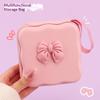 Charger Lid Storage Bag Fashion 3D Heart Design Drop-resistant Protective Case Lightweight Organizer for Office School Travel