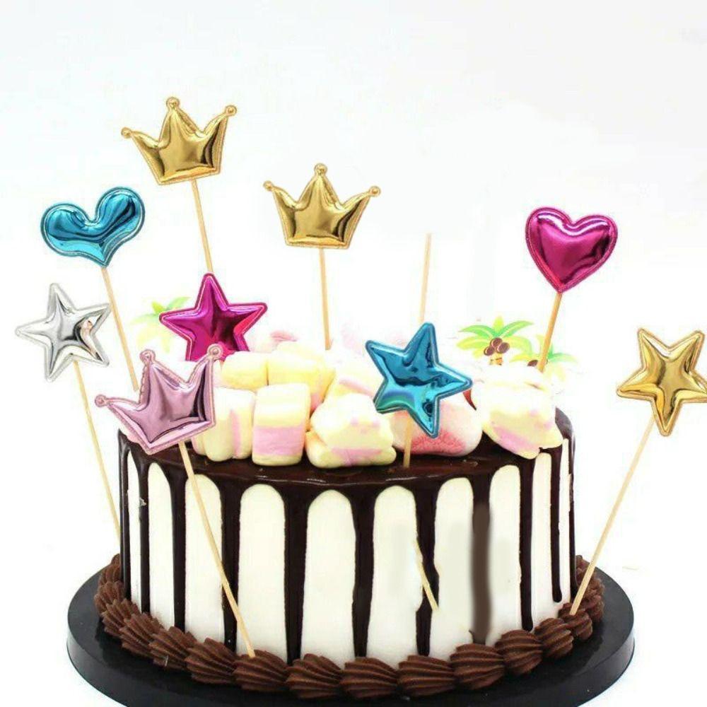 

50 шт./компл. товары для вечеринки и свадьбы, флаг для торта, чашка из искусственной кожи, украшение для торта, новый Топпер для торта