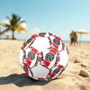 River Plate Size 5 Soccer Ball, Machine-Stitched PVC, Durable & High Bounce, All Ages Fit, Fan Merchandise, Matches & Outdoor Use.