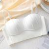 New Nylon French Pleated Bra New Detachable Ringless Thin Bra Without Underwire Seamless Underwear for Women Bras for Women
