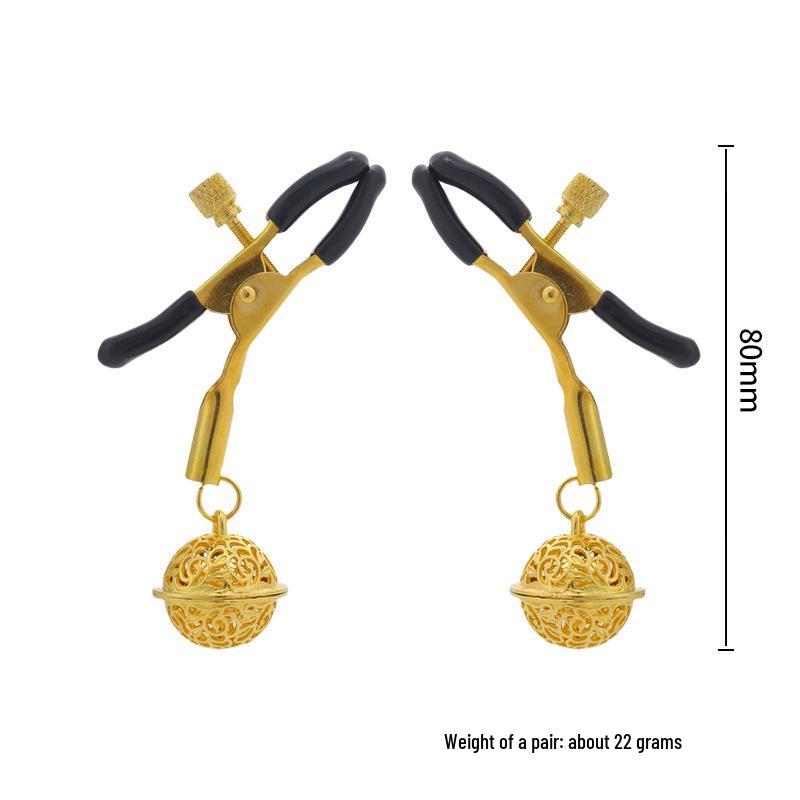Adjustable SM Nipple Clamps & Bell Butt Plug Set for Adult Pleasure