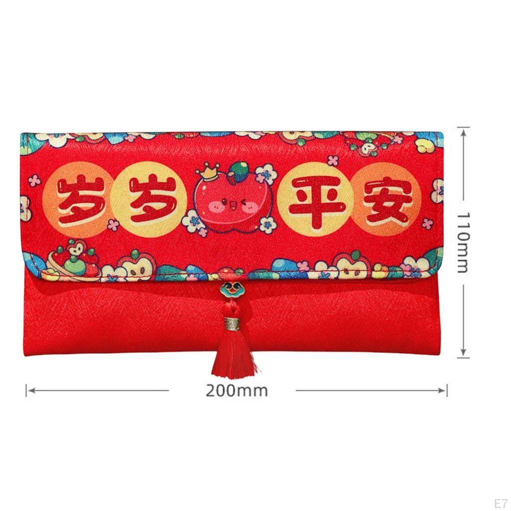 Chinese Year Red Envelope, Pocket Packet Hong Bao Gift Money Envelope