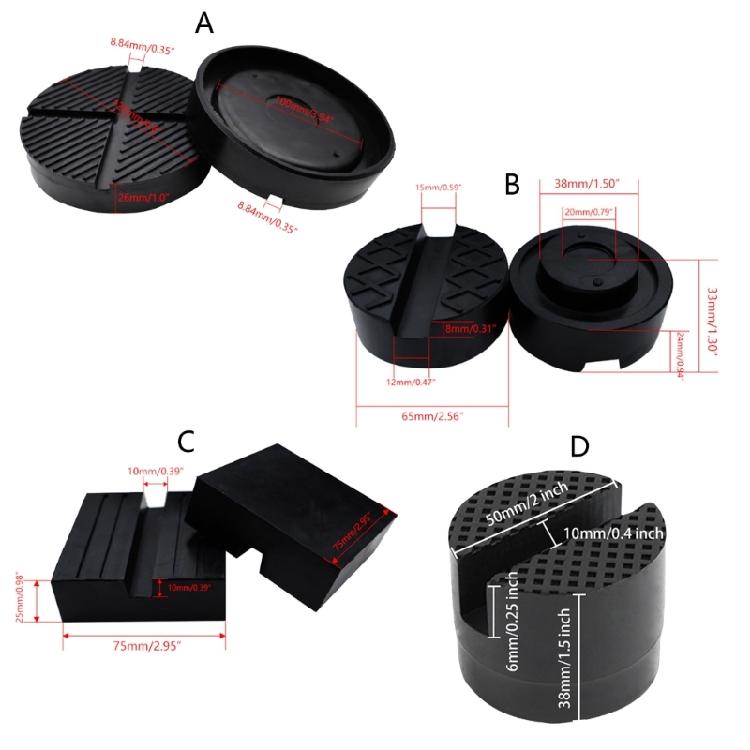 Bloco de Suporte Estabilizador de Borracha Multiuso para Elevação de Veículos Adequado para Reparos Automotivos Seguros e Distribuição de Peso