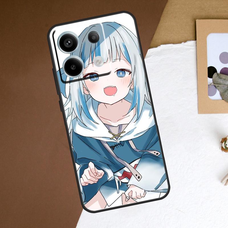 Gawr Gura Hololive Anime Case For Xiaomi Redmi Note 14 12 11 10 13 15 Pro Plus Redmi 14C 15C 15 13 10C 12C 13C Cover