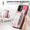 For Oppo Reno13 F 5G (Reno 13 FS 5G)/4G Leather Phone Cover with RFID Blocking Zipper Card Bag Kickstand