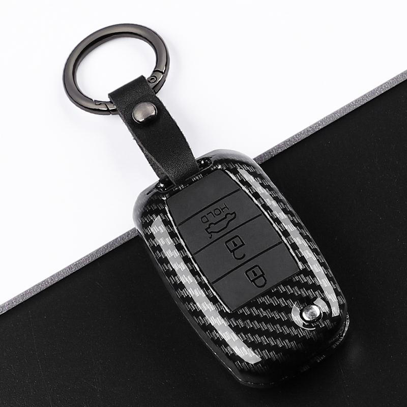Abs Carbon Fiber Car Key Case Cover For Kia Rio 3 K2 K3 K4 K5 Sportege Picanto Optima Soul Ceed Sorento Forte Stinger Cerato