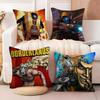 B-Borderlands Game Cushion Cover Soft Plush Fabric Double-Sided Printed Sofa Cushion Cover for All Seasons Home Decor Gift